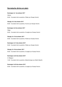 Survetschs divins en pleiv schaner 2017