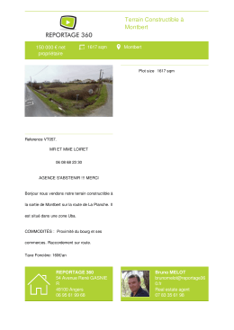 Plot for sale Montbert REPORTAGE 360