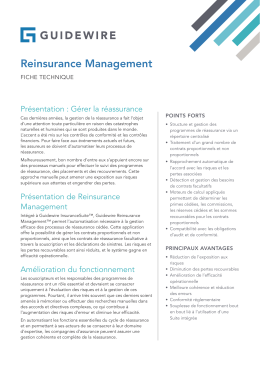 Reinsurance Management