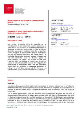 Syllabus - Graduate Institute of International and Development Studies