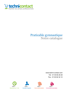 Praticable gymnastique Notre catalogue - Techni