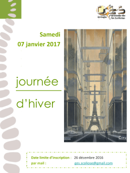 Journ&eacute;e d`hiver 2017