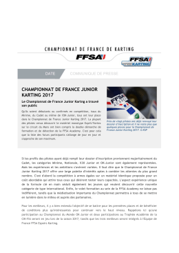 championnat de france junior karting 2017