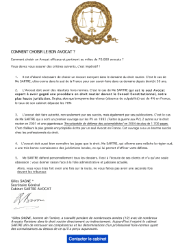 COMMENT CHOISIR LE BON AVOCAT ?