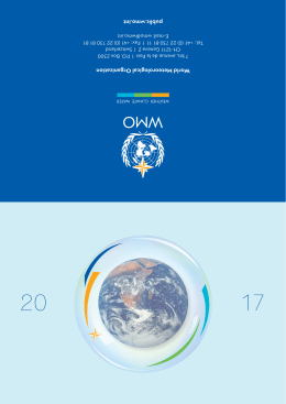 World Meteorological Organization public.wmo.int