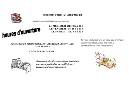 nouveaux livres