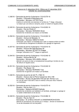 Les avis &eacute;mis lors de la derni&egrave;re r&eacute;union de la commission