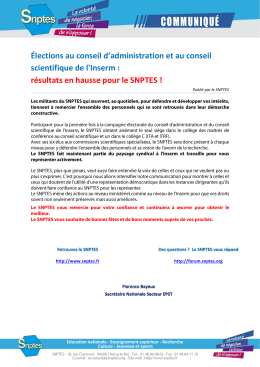 &Eacute;lections au conseil d`administration et au conseil