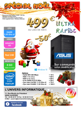 uc special noel - L`Univers Informatique