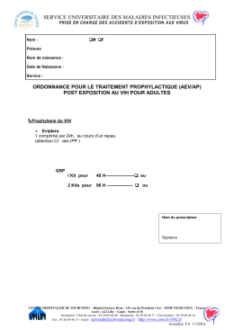 Ordonnance KIt-Urgences - Infectio