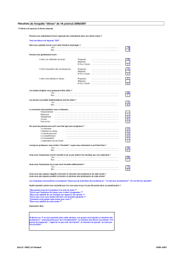 résultats enquête promo2 1A juin07