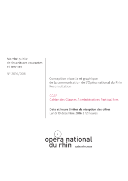 CCAP - Opéra national du Rhin
