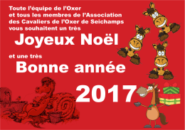 Toute l`équipe de l`Oxer et tous les membres de l`Association des