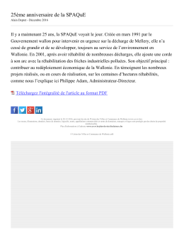 25&egrave;me anniversaire de la SPAQuE