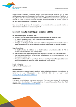 Télécharger la fiche au format PDF - Hôpital Riviera