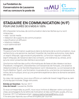 stagiaire en communication (h/f)
