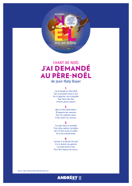 J`AI DEMAND&Eacute; AU P&Egrave;RE-NO&Euml;L