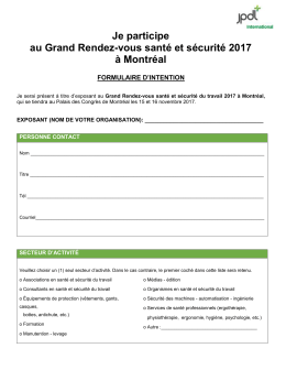 formulaire d`intention 2017 - Grand Rendez