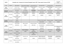 3&egrave;me ann&eacute;es Licences (L3S5) ISSTE