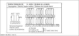 EHR-K 30/60/30-35 3~ 400V / 28,8kW (6 x 4,8kW)
