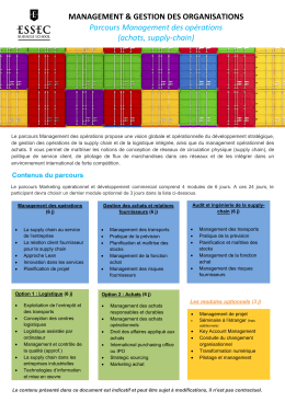 achats, supply-chain