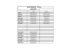 Mme RENAUD : 21 ES1 Salle B207