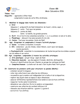 Classe: GS Mois: D&eacute;cembre 2016