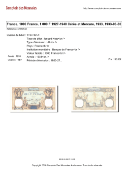 France, 1000 Francs, 1 000 F 1927