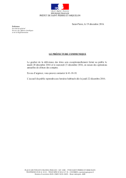 Fermeture guichet passeport - Portail de l`Etat &agrave; Saint