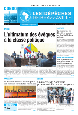 L`ultimatum des &eacute;v&ecirc;ques &agrave; la classe politique