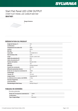 START FLAT PANEL LED 3200LM 600 NW