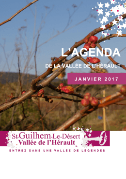 l`agenda - Office de tourisme de Saint-Guilhem-le-D&eacute;sert