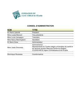 conseil d`administration nom titre