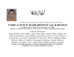 fadila (jusuf) hajradinović