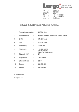 Obrazac za identifikaciju