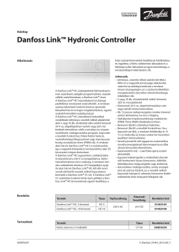 Danfoss Link&trade; Hydronic Controller