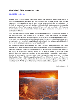 Gondolatok 2016. december 31-&eacute;n