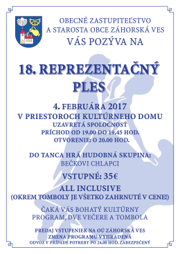 vás pozýva na - Záhorská Ves