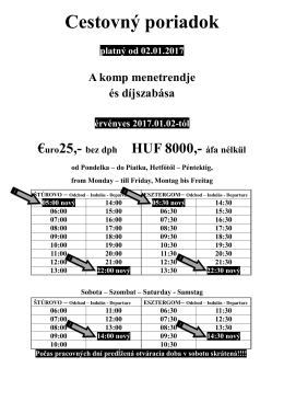 Cestovn&yacute; poriadok