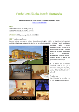 Futbalov&yacute; a modelingov&yacute; t&aacute;bor