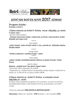 svečani doček nove 2017. godine