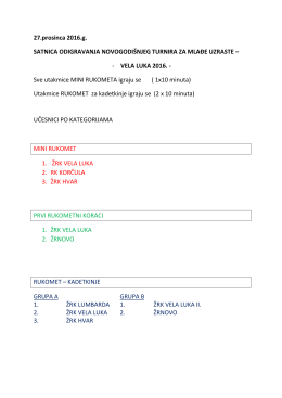 VL Mini rukomet Turnir
