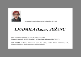 LJUDMILA (Lazar) JOŽANC