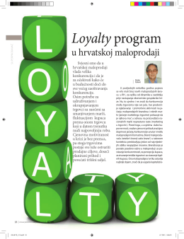 Loyalty program - Poslovni savjetnik