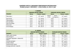 DODIPLOMSKI STUDIJ B E M S – II GODINA