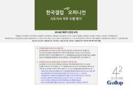 한국갤럽 데일리 오피니언