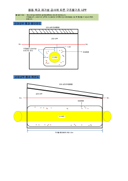 용동 육교 구조물 기초 내부 통과