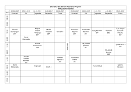 2016-2017 Güz Dönemi Pazarlama Programı FİNAL SINAV