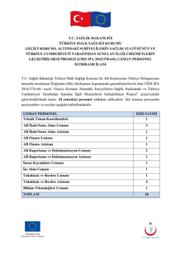 tc sağlık bakanlığı t&uuml;rkiye halk sağlığı kurumu ge&ccedil;ici