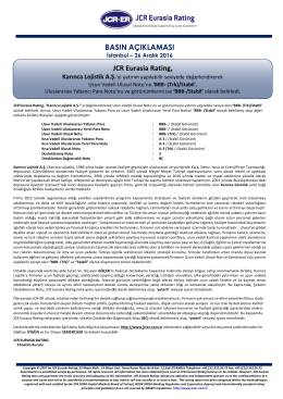 JCR Eurasia Rating, Karınca Lojistik A.Ş.